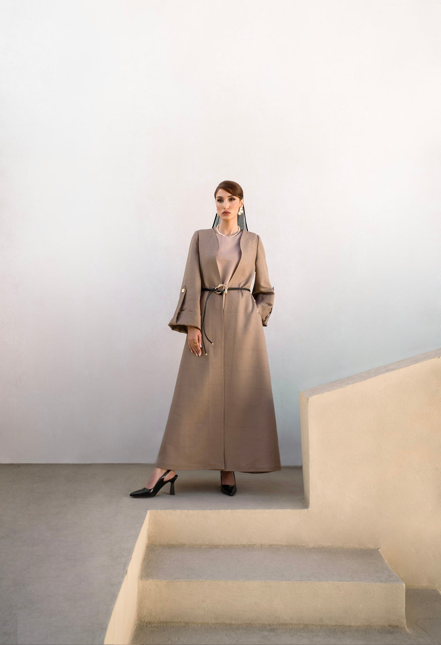 Balmacaan coat (Beige)