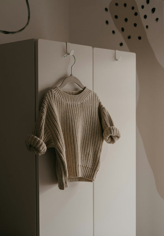 Crew neck knit (Ecru)